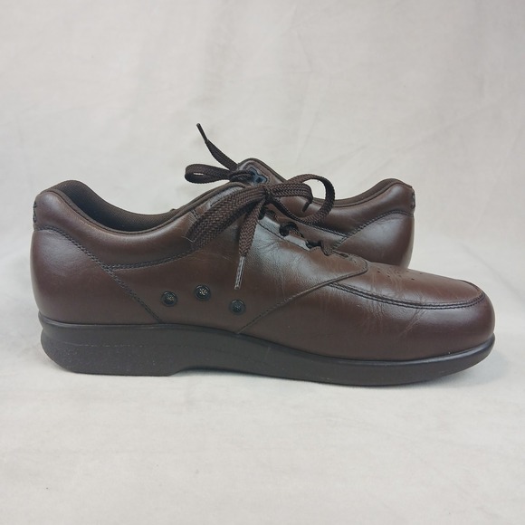 SAS Time Out 10.5 M Mens Shoes Brown Leather Lace Up Great Condition main image 10